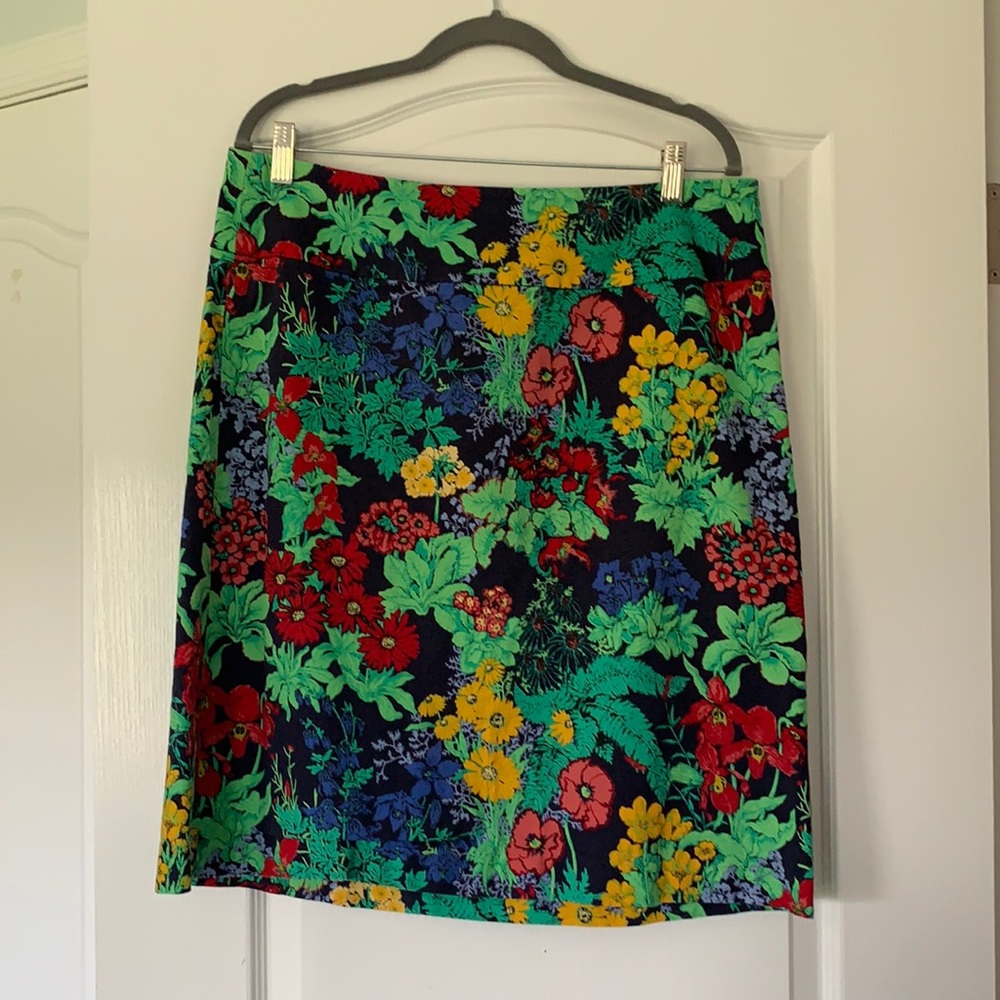 Talbots floral pencil skirt